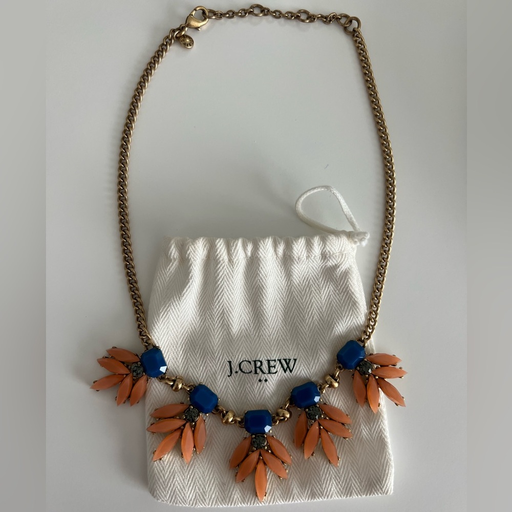 J. Crew Gold Jeweled Necklace